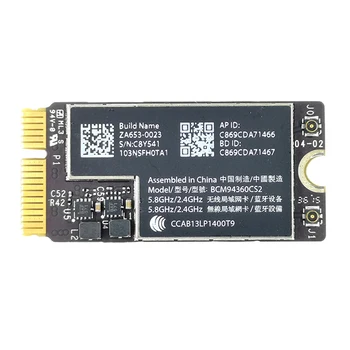 

New BCM94360CS2 Wireless-AC WIFI Bluetooth BT 4.0 Airport 802.11Ac Card for Macbook Air 11 inch A1465 13 inch A1466 2013 MD711LL