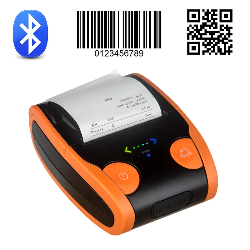 Чековый принтер 2-дюймовый портативный термопринтер с bluetooth для билета