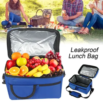 

8L Thermo Lunch Bag Waterproof Cooler Bag Insulated Lunch Box Thermal Lunch Bag For Kids Leakproof Picnic Bag+Chopsticks+Spoon