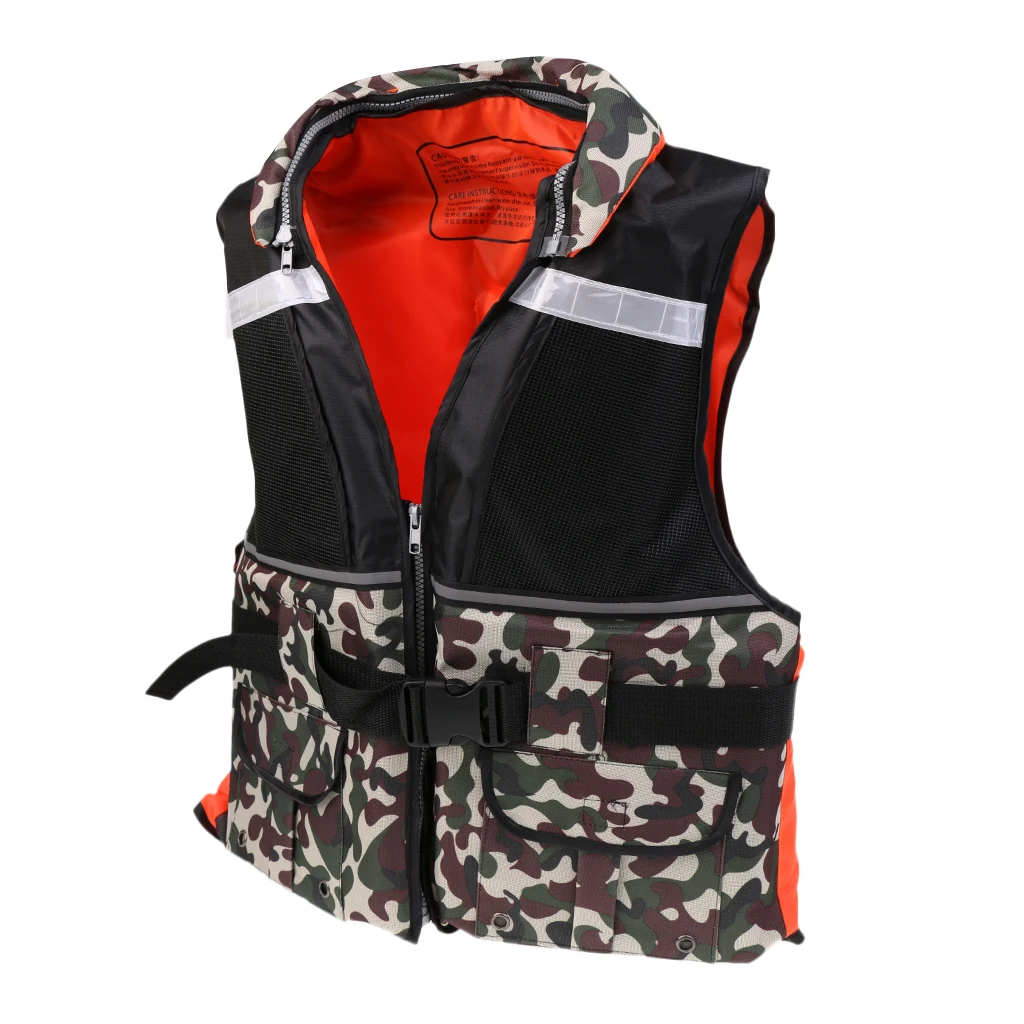 Adult Buoyancy Life Jackets Vest for Outdoor Fishing Kayaking Canoe Sailing Swimming Safety Jackets