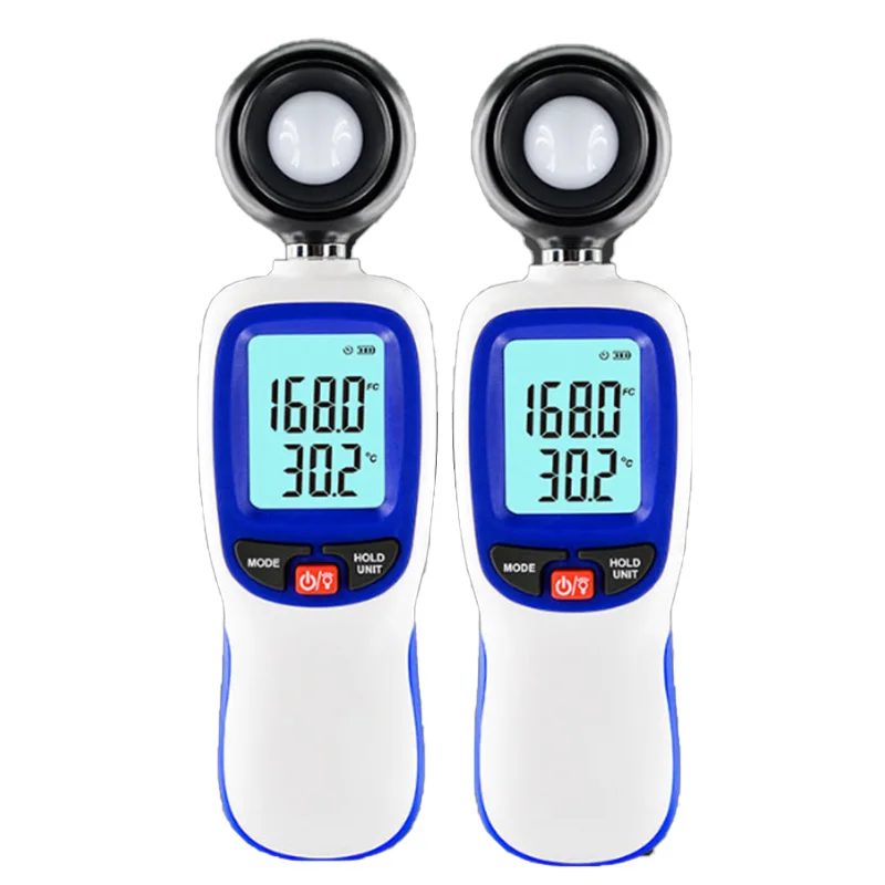 

Bluetooth Digital Light Meter,Multifunctional Handheld Illuminance Meter Temperature Measurer with Range Up to 200,000 LCD Scree