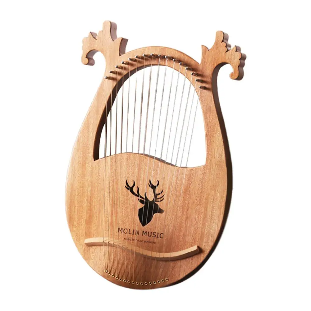 16-note Lyre harp набор жесткий из красного дерева жесткий портативный с тюнинговым ключом черная сумка для хранения арфа Набор идеальный подарок для друзей - Цвет: A