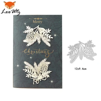 

ChristmasEars of Wheat ball Metal Cutting Dies Frame Craft Embossing Stencil for Handmade Paper Card Making Scrapbooking