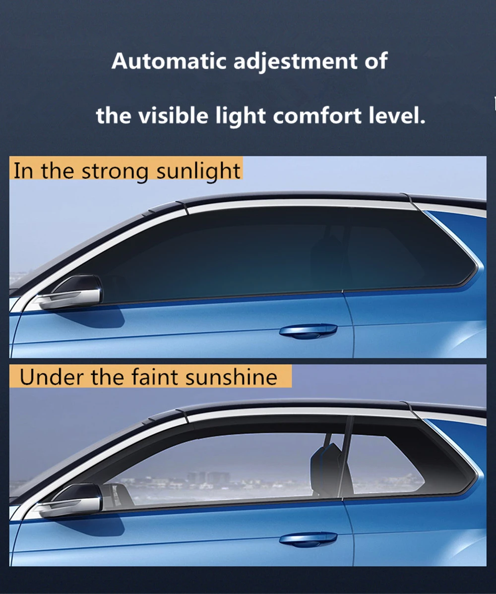 Sunice インテリジェントフォトクロミックフィルム ソーラーuv保護ステッカーフィルム 車 家 車 窓 Vltt 1 52x3m 45 75 Side Window Aliexpress