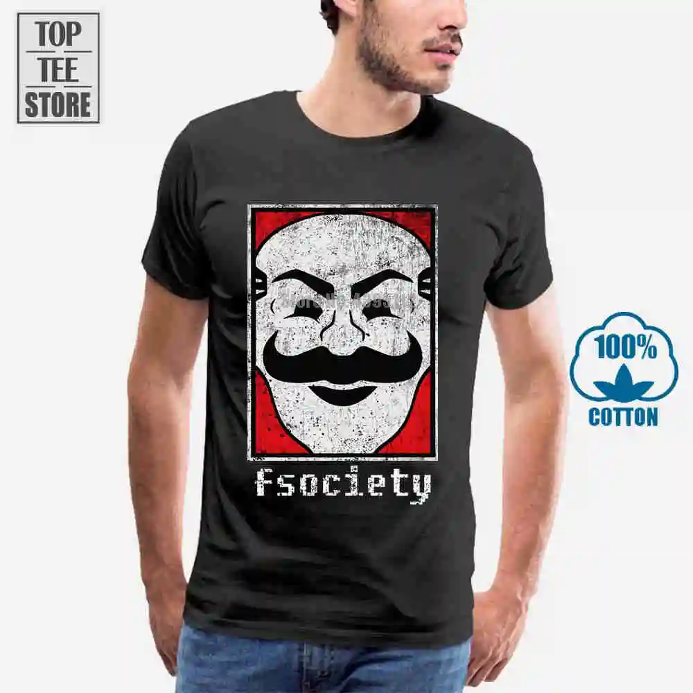Mr Робот Fsociety логотип Футболка символ Hacker Anonymous сериал|t shirt|logo t shirtmr robot |