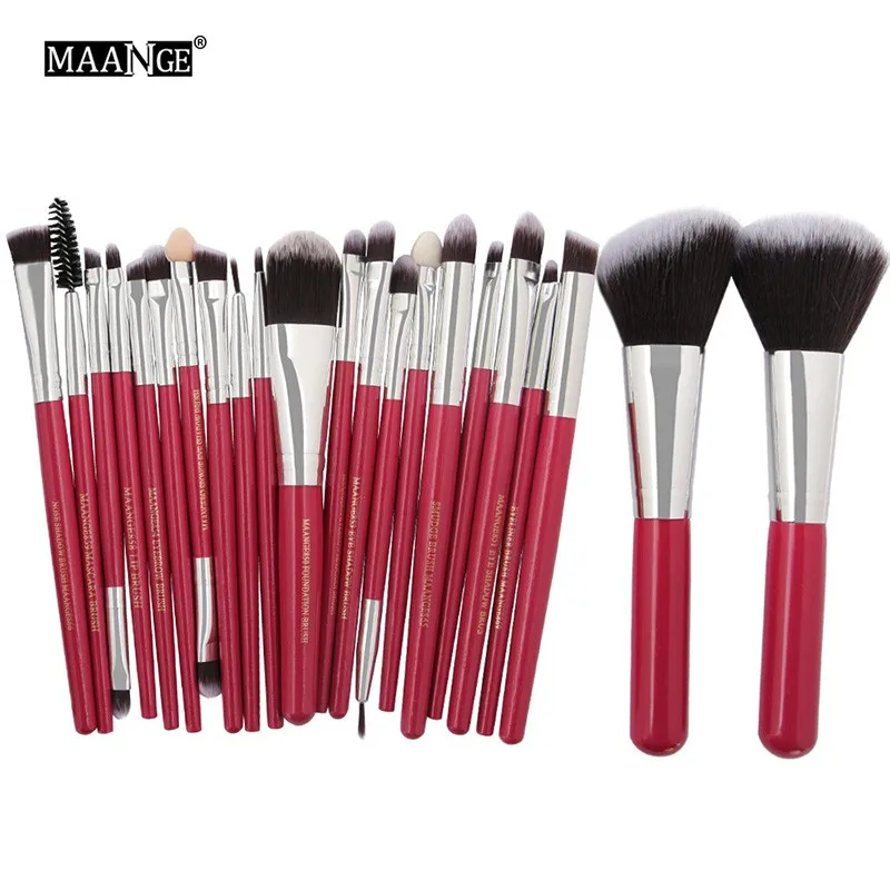 DRS Pro 22 шт./компл. кисти для макияжа Пудра основа, тени для глаз, бровей подводка для глаз Кисть для румян набор кистей для макияжа Косметические кисти для макияжа, мягкие синтетические волосы - Handle Color: DRS