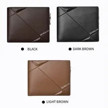 New PU Material Wallet Rcasual Fashion Short Business Anti-magnetic Men zipper Multi-card Coin Purse Wallet K3216
