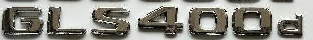 GLS400d Без Каблука шрифт Эмблема для Mercedes Benz A220d C220d C350d CLA180d CLS350d E200d E350d - Цвет: GLS400d
