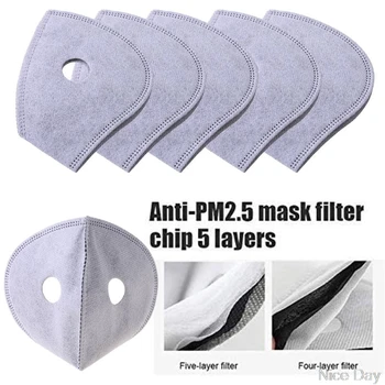 

1pc Activated Carbon Dustproof Mask Filter, Face Mask Anti Pollen Allergy PM2.5 Dust Mask Filter A25 20 Dropship