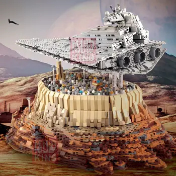 

Star Toys Wars Destroyer cruise Ship MOC 18916 The Empire Over Jedha City Model Building Blocks Bricks Kits Toys Christmas Gifts