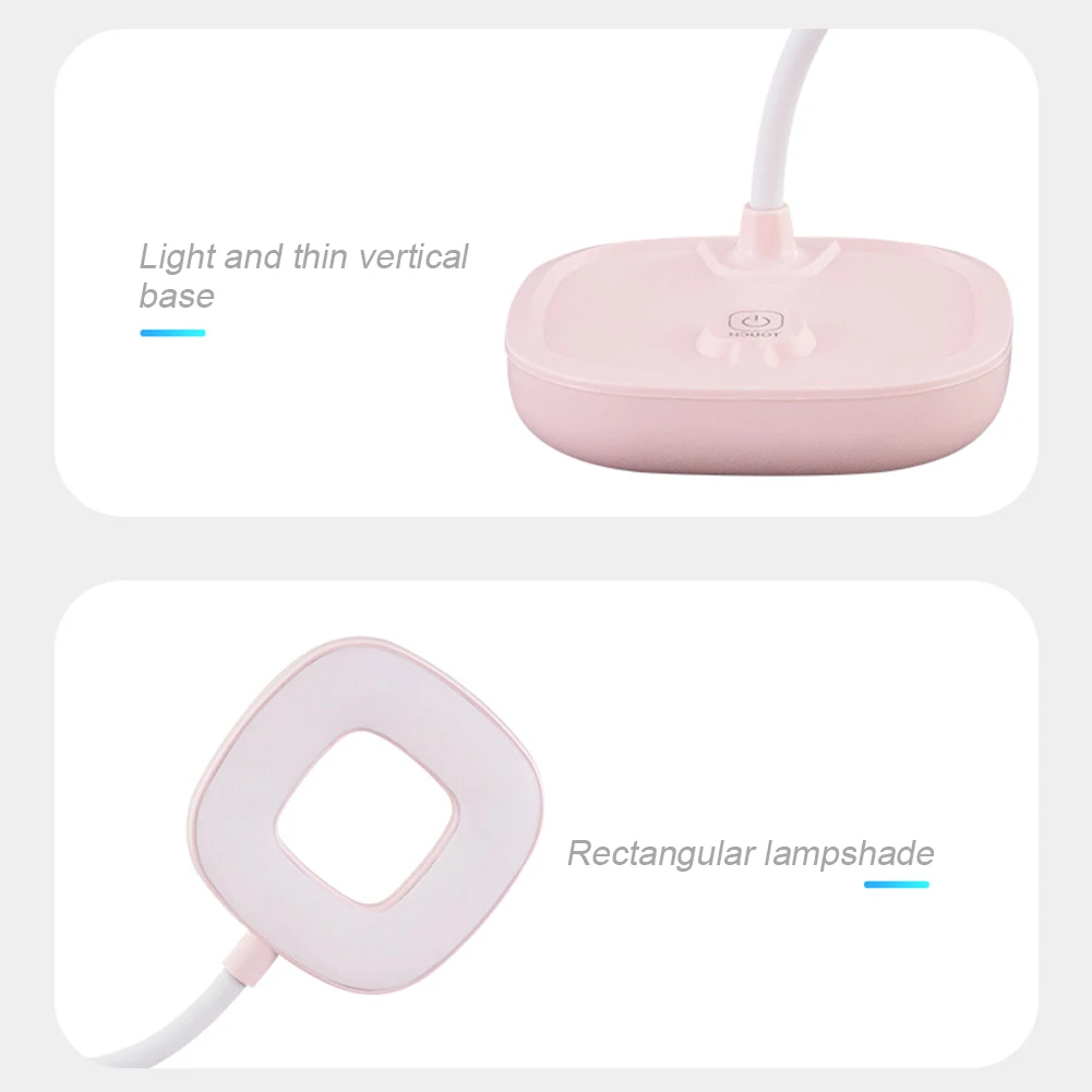 Study Children Reading USB Charging Flexible Portable Home Desk Lamp Multifunction Stable 360 Degree Rotation Sensitive Touch