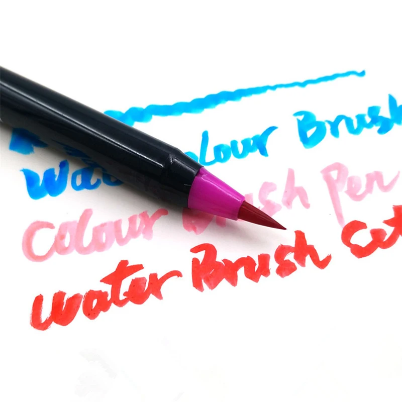 Online 20 farbe Aquarell Malerei Marker Stift Premium Weichen Pinsel Stift Set Färbung Bücher Manga Comic Kalligraphie Kunst Marker