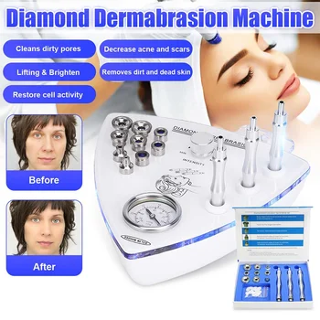 

Beauty Star Diamond Microdermabrasion Dermabrasion With Spray Water Spray Vacuum Suction Exfoliation Facial Massage Machine