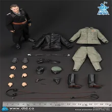 

New Arrive 1/12th DID XD80004 Pocket Palm Hero Series WWII Tank Ace Army Soldier Full Set For Collectable