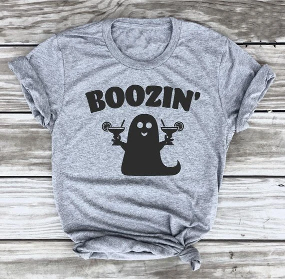 BOOZIN' Ghost Tshirt, Boos Halloween Sweatshirt, Funny Halloween Shirts, Halloween Drinking Shirt, Popular, FREE Ship