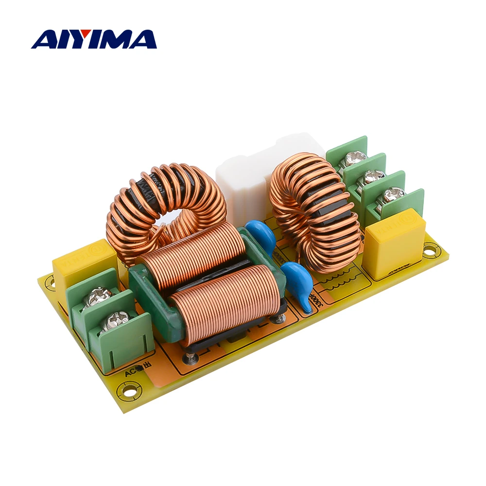 subwoofer plate amplifier AIYIMA 25A EMI Power Filter Board Anti-interference AC Power Filter Power Supply For Speaker Amplifier DIY best stereo amplifier