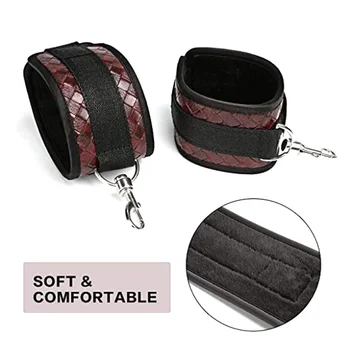 Adjustable expandable stainless steel spreader bar bondage bondag handcuffs ankle cuffs Set Adult sex toys for couples products 5