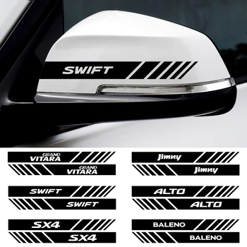 

Car styling 2pcs good car rearview mirror sticker For Suzuki Swift SX4 Jimny Ignis Alto Samurai Baleno Grand decoration