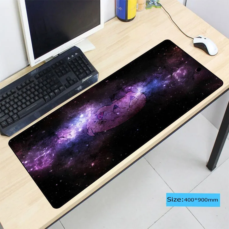  Large Purple Space mouse pad Anti-slip Natural Rubber PC Computer Gaming mousepad Desk Mat for LOL 