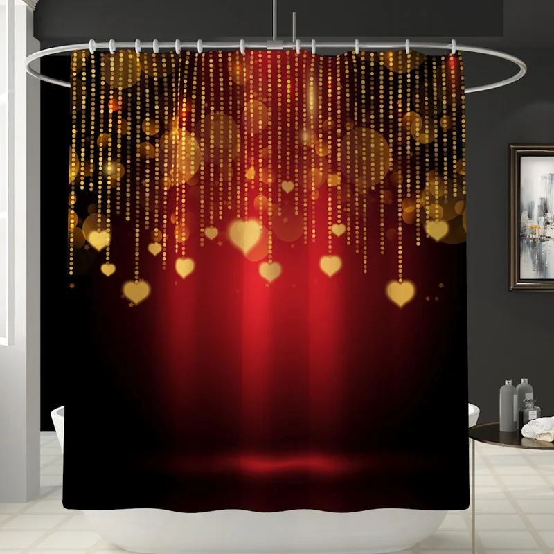 Waterproof Thickened Mildewproof Shower Curtain Shower Curtain Shower Curtain Cushion Polyester Shower Curtain YL275