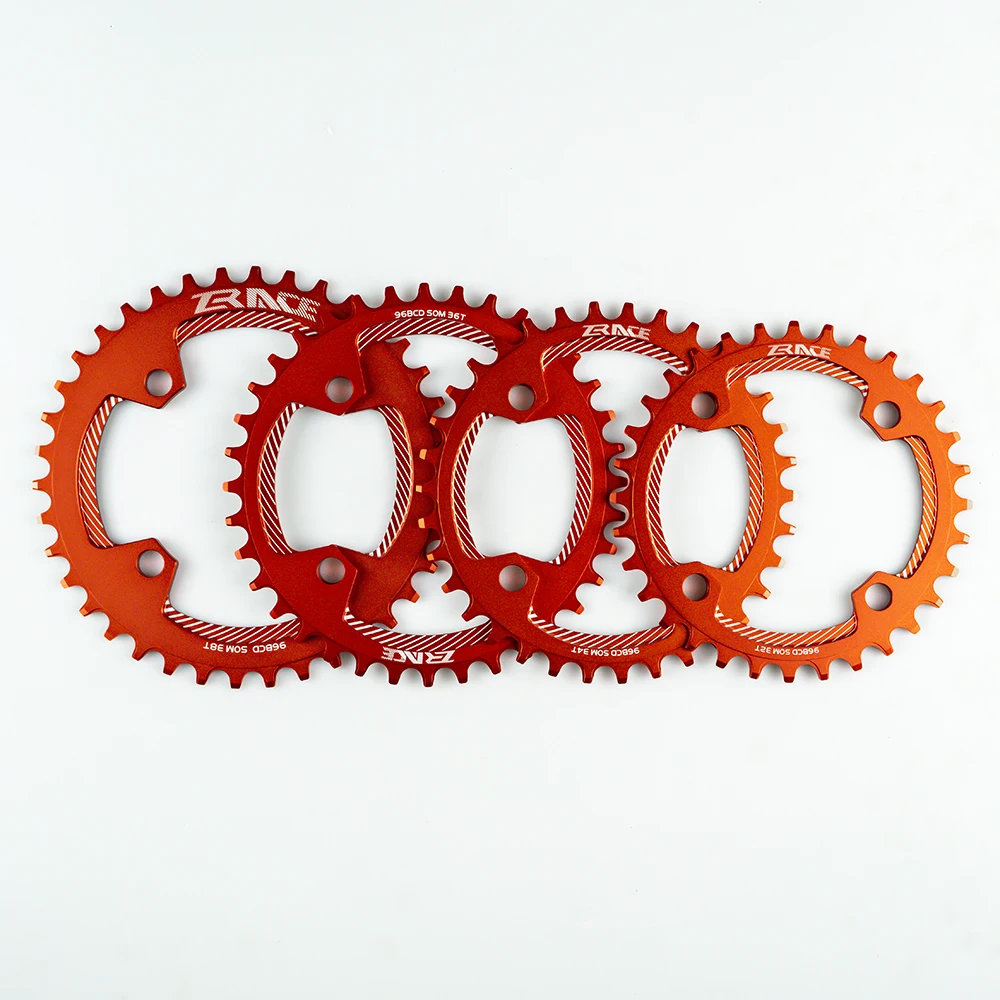 ZRACE Chainrings Chainwheels BCD96 Symmetrical 32T 34T 36T 38T AL7075 CNC process Vickers-hardness 15+ MTB