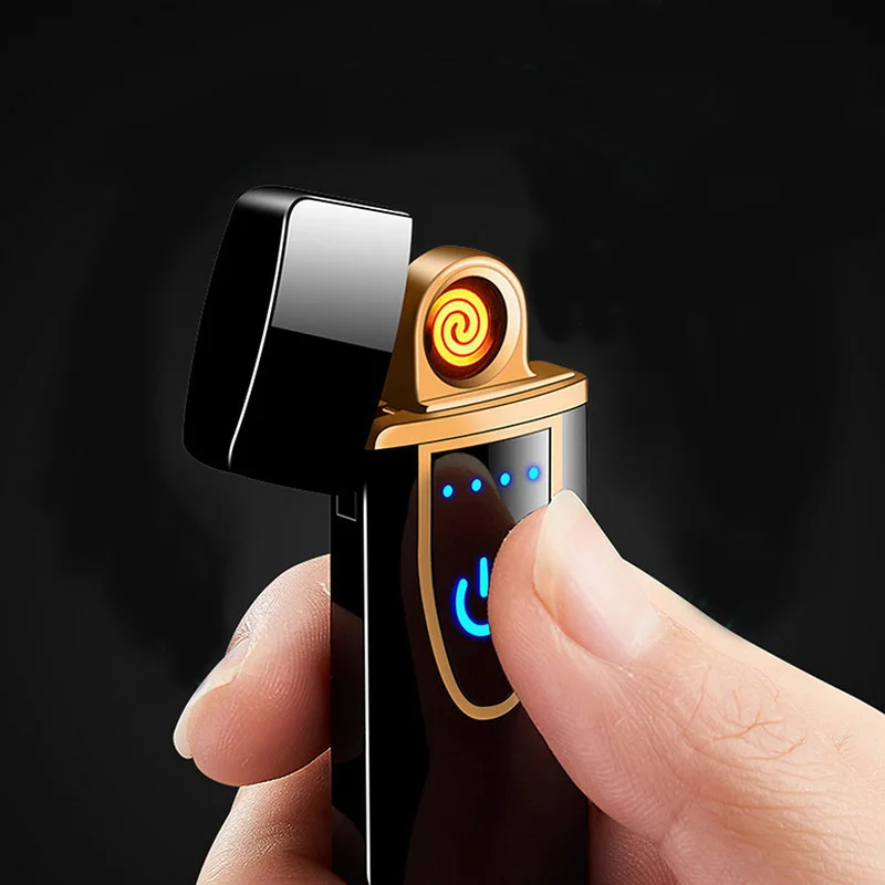 

Sensor Cigarette Lighter Touch Screen Compact Smart Sensor USB Rechargeable Touchscreen Flameless Lighter with Battery Indicator
