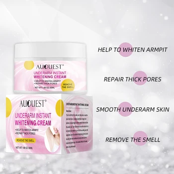 AuQuest Underarm Whitening Cream Moisturizing Nourish Armpit Dull Ankles Elbow Privates Whitening Cream Body Lotion