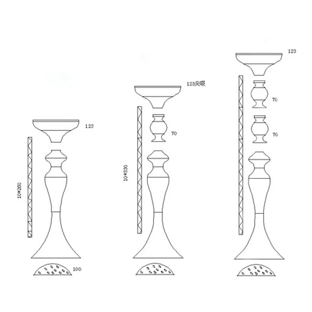 Metal Candle Holder Tea Light Holder Flower Vase Centerpiece Votive Candle Pillar Flower Vase Pot Candlestick Pillar Case
