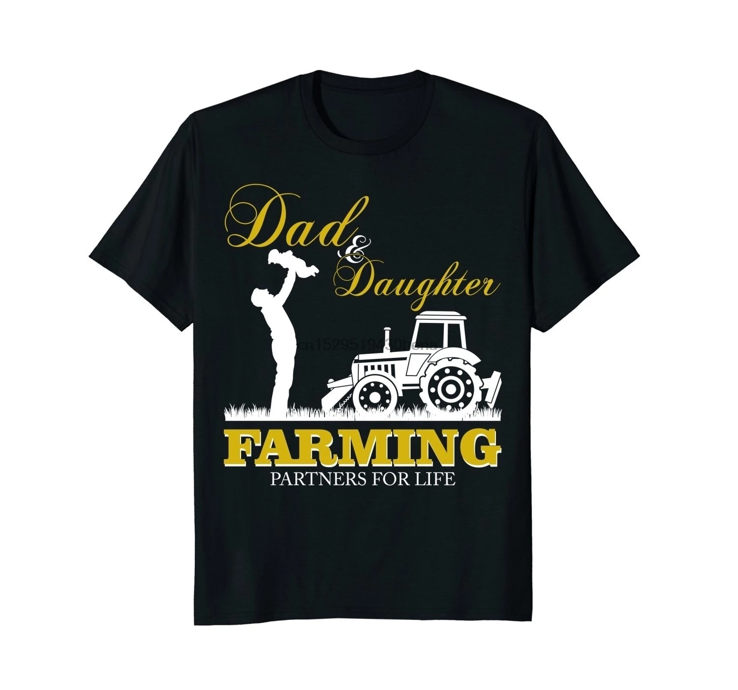 100% хлопковая спортивная одежда футболка фермера для папы и дочери партнеры по