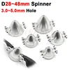 Silver Aluminum Alloy Folding Propeller Spinner Cover D28 D33 D38 D43 D48mm Shaft Diameter 3.0/3.17/4.0/5.0mm for RC Glider DIY 1
