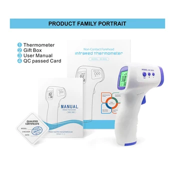 

IM9001 No-contact Body Thermometer Baby/Adults Digital LCD Measurement Infrared Forehead Thermometer Portable Pyrometers
