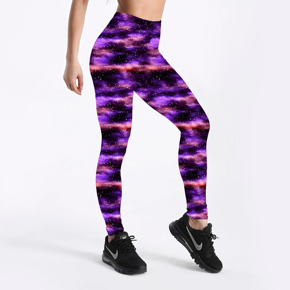 Фиолетовый Galaxy Aztec женские леггинсы супер мягкие персиковая кожа Buttery OS TC