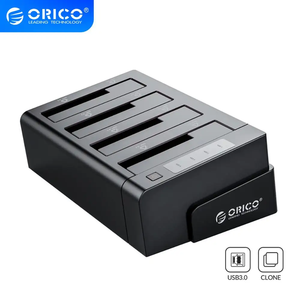 ORICO 4 Bay USB 3 0 SATA внешний жесткий диск Dock Off line Clone 2 5 & inch HDD док станция чехол клон|hdd
