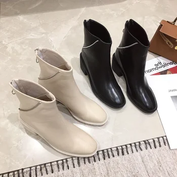 

Female Shoes Ankle Boot For Women Black Chaussures Femme High Heel Ladies Shoes Fashion Botas Mujer Zipper Winter Zipper Botas