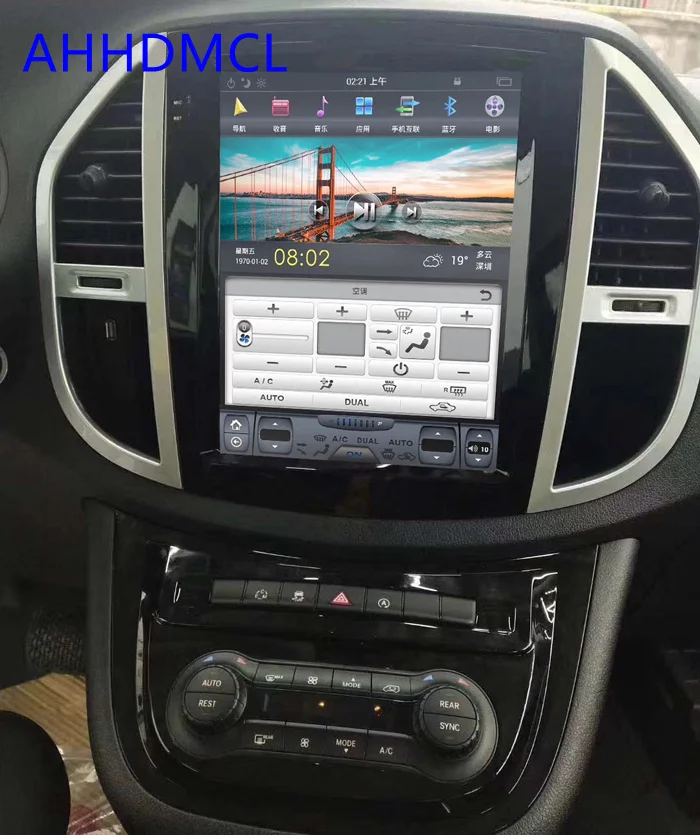 Мультимедийный плеер в стиле Тесла Android автомобильная стереосистема GPS