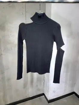 

2020FW Autumn Fashion New Women Off Shoulder Turtleneck Knitted Bottoming Sweater Jumpers 2 Color Ddxgz2