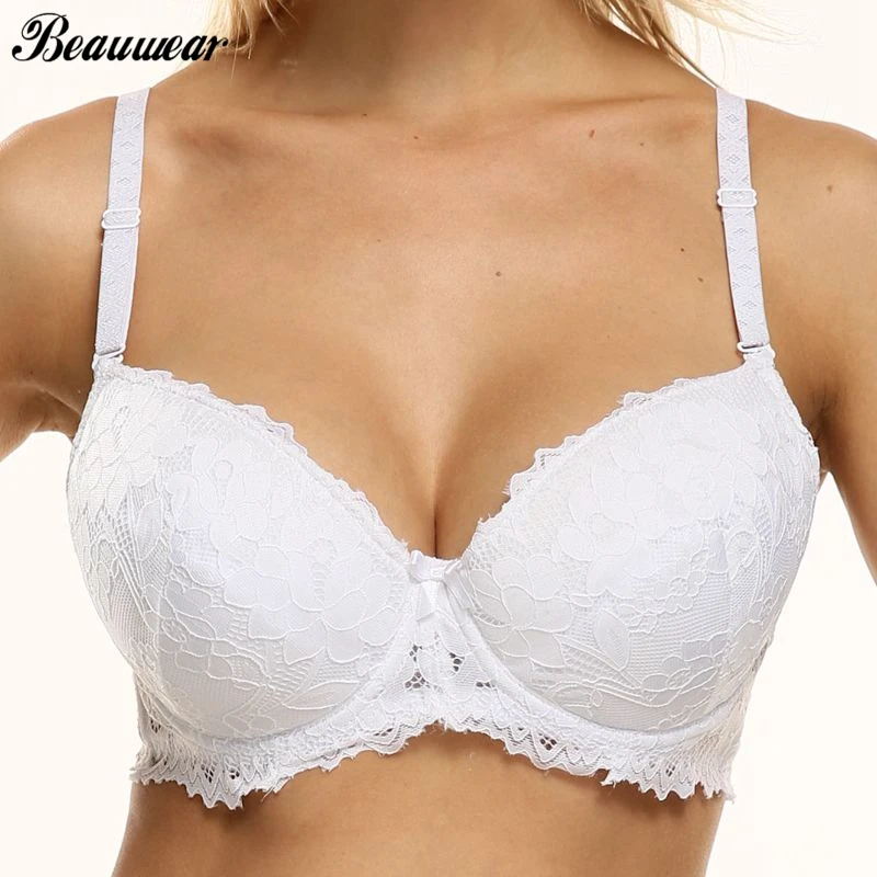 Женский кружевной бюстгальтер Beauwear размера плюс с чашечкой A B C D размер 75