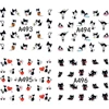 12 Design In 1 Set Cute Cartoon Cat Nail Sticker Water Transfer French Tips Manicure Pedicure DIY Watermark BEA493-504 ► Photo 3/6