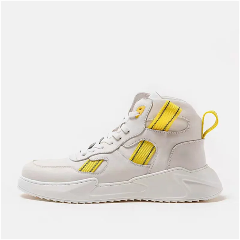 WJ Fashion Men's Hip Hop Street Dance Shoes High Top Chunky Sneakers Autumn Summer Casual Mesh Shoes Boys Zapatos Hombr