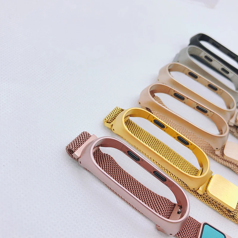 

Stainless Steel Watch Band For Xiaomi Mi Band4 Milan Nice Band Replacement Interlock Clasp Vogue Resistance support dropshipping
