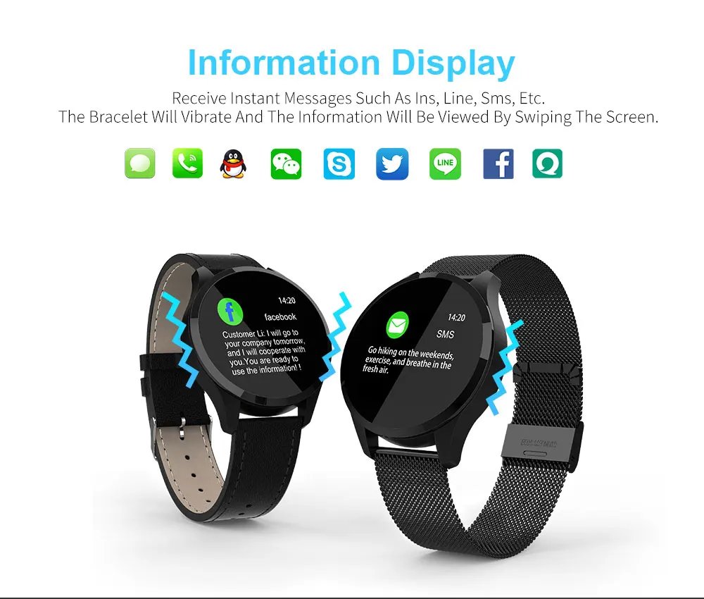 DIGOOR Q9 Smart watch relogio Health Fitness bracelet with pressure measurement pedometer heart rate watches for men reloj inteligente montre  (12)