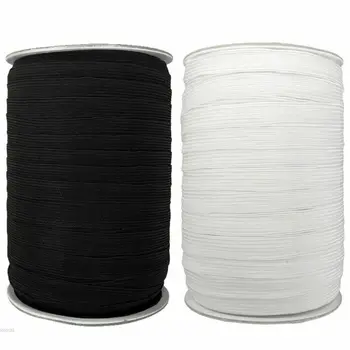 

2/5m Braided Elastic Band Cord Knit Band Sewing 5/8/12mm Masks DIY Material,Mask