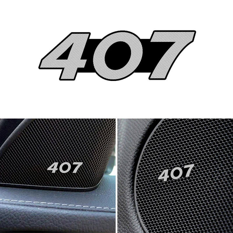 4 шт. для Peugeot 407 автомобильный динамик аудио значок стерео эмблема стикер
