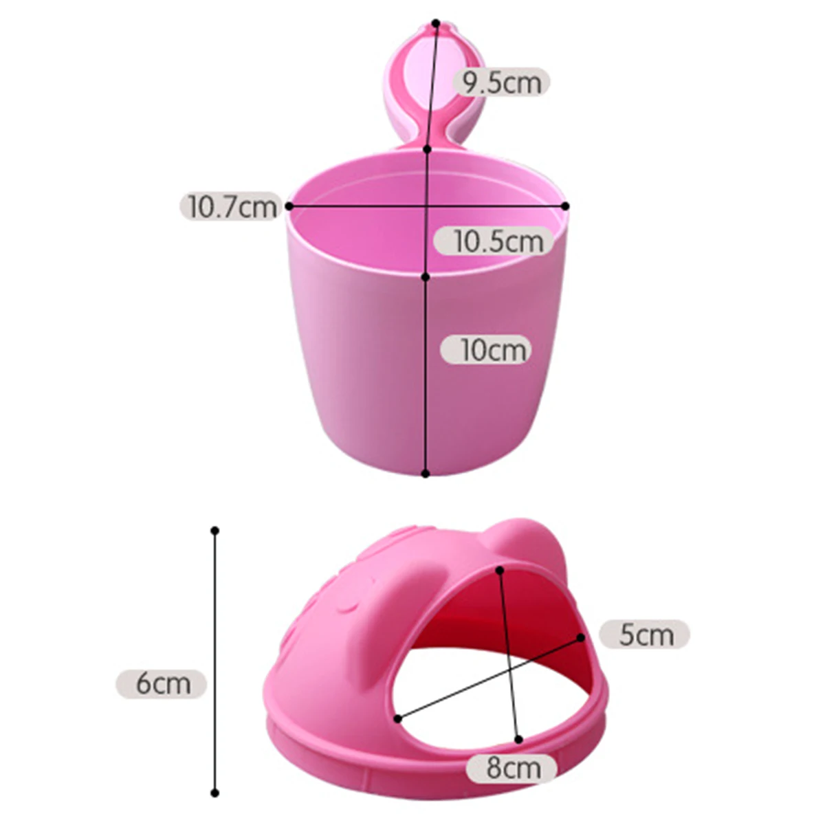 Free ship Cartoon Baby Bath Caps Toddle Shampoo Cup Children Bathing Baby Shower Spoons Child Washing Hair Cup Kids Bath Tool