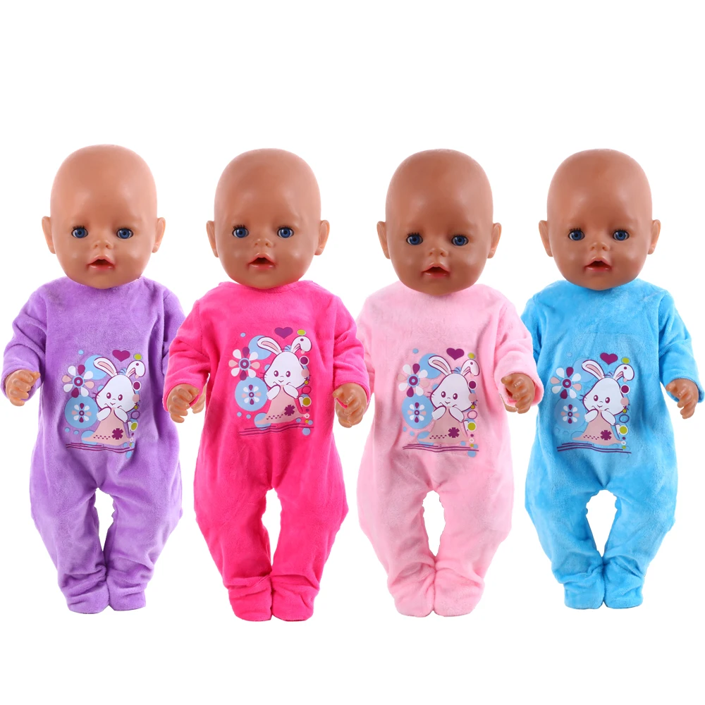 Fit 18 inch 40-43cm Born Baby Doll Clothes Unicorn Rabbit Down jackets shoes Accessories For Birthday Festival Gift | Игрушки и хобби