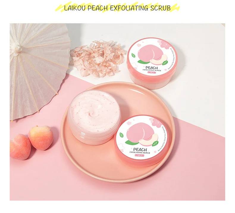 Laikou Peach Exfoliating Body Scrub - 90Gm H22E943Cbfd5B494Fa2393Db7D82F5Edec