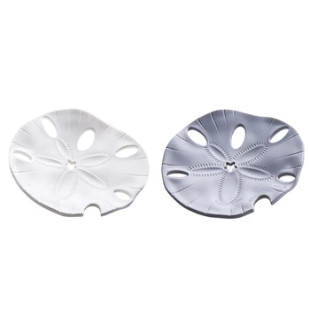 

2PCS Creative Starfish Drain Soap Box Leaf Portable Outdoor Travel Soap Dishes Bathroom Soap Holder Case