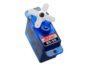 

4pcs RC Servo Hitec HS-55 Economy Feather Mini analog steering gear 8g 1.3kg Servo for radio control RC hobby parts RC Toy parts