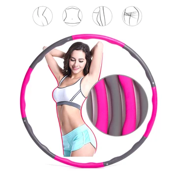 

Removable Foam Hoop Yoga Waist Exercise Slimming Gymnastic Ring Adjustable Size Easy to Install Durable
