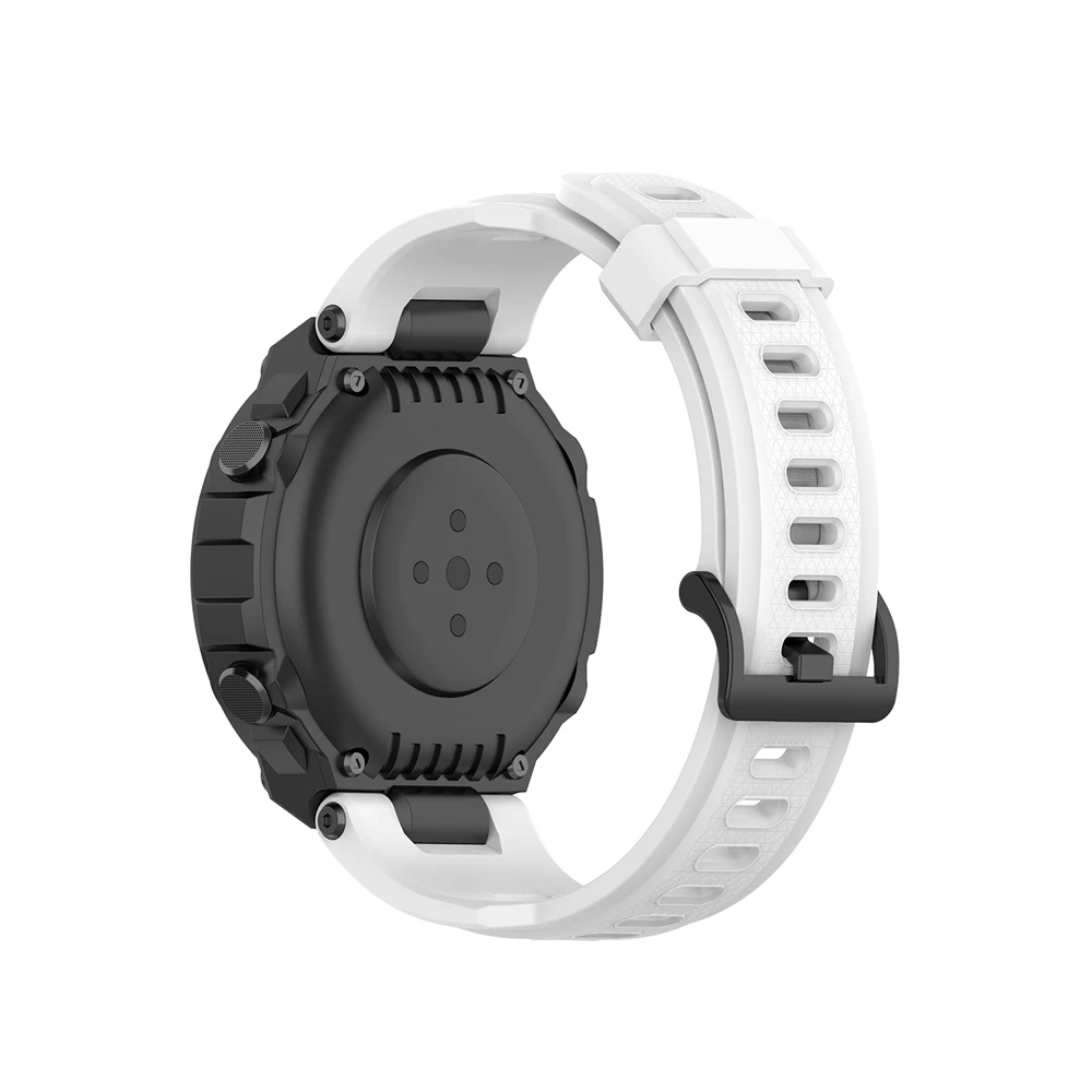 Replacement Strap For Huami Amazfit T rex Strap Silicone Watchband For Amazfit T-Rex/T-Rex Pro Strap With Black Protector Case